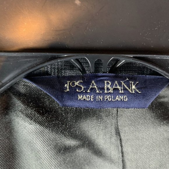 JoS. A Bank Executive Collection Blazer Jacket Mens 38 Gray Wool Single Breasted - Picture 3 of 12